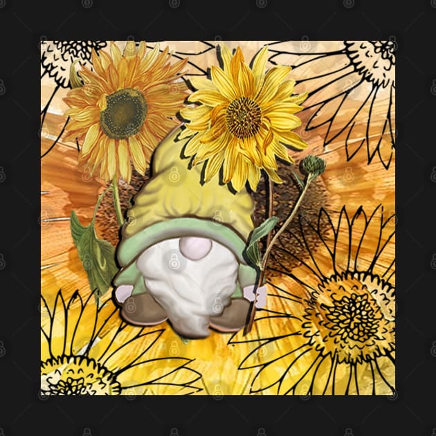 Sunflower Garden Gnome by tamdevo1