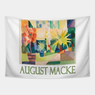 Garden on Lake Thun by August Macke Tapestry