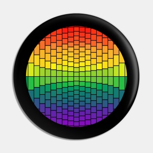 Rainbow Gay Pride Disco Ball Pin