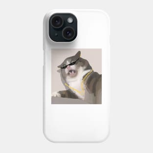 shock a cat funny Phone Case