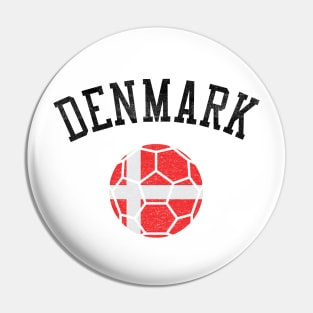 Denmark Soccer Team Heritage Flag Pin