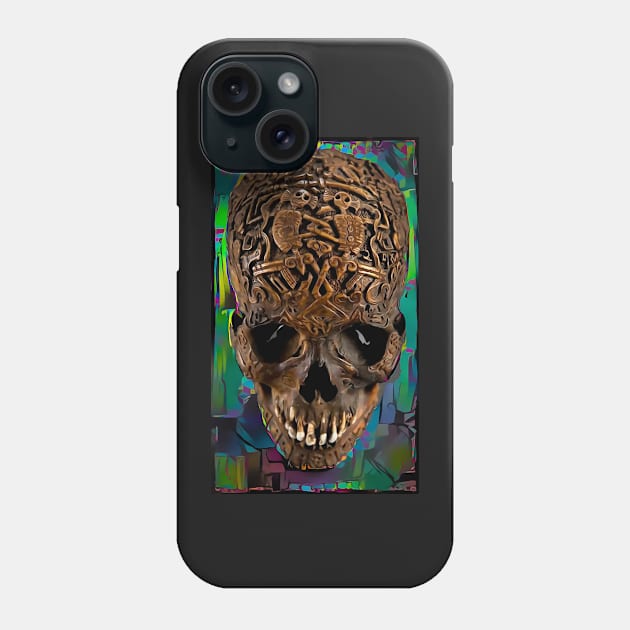 Tibetan skull Phone Case by Donkeh23