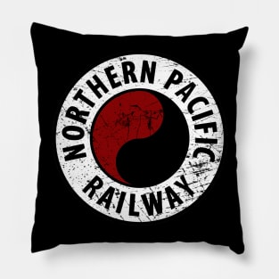 Distressed Northern Pacific Railway Pillow