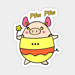 pika pika PIG Magnet