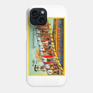 Greetings from Bakersfield, California - Vintage Large Letter Postcard Phone Case