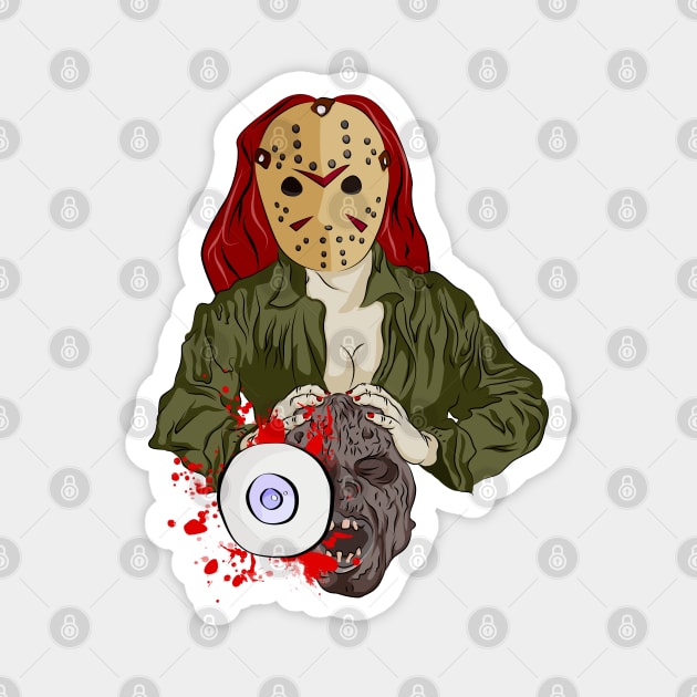 Final Girl's Revenge Magnet by Flush Gorden