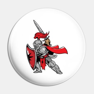 A Knight Motive Ready To Fight Pin