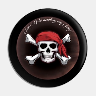 Pirate Skull and Bones Pin