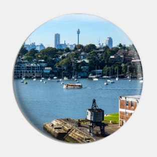 City of Sydney from Cockatoo Island, Sydney, NSW, Australia Pin