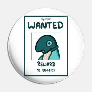 Wanted sign for a T-Rex, dino, dinosaurier Pin