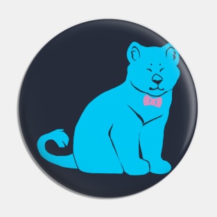 happy trans lion Pin