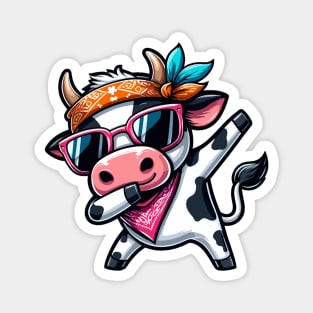 Dabbing Cow Magnet