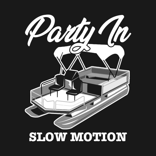 PARTY IN SLOW MOTION Pontoon Boat by paola.illustrations