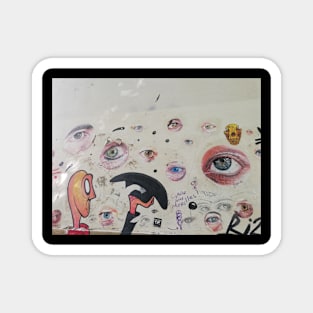 Wall Art Colorful Human Eyes Modern Artwork Photo Magnet