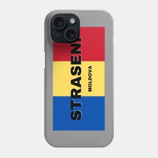 Straseni City in Moldovan Flag Colors Phone Case