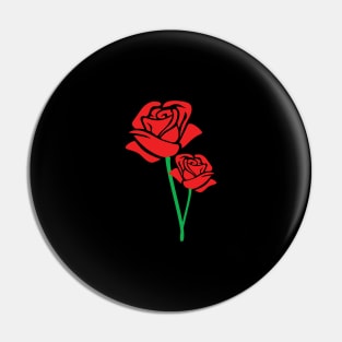 Red Rose Symbol of Love Pin