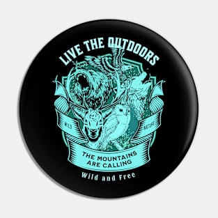 Live The Outdoors Quote Citation Inspiration Message Phrase Pin