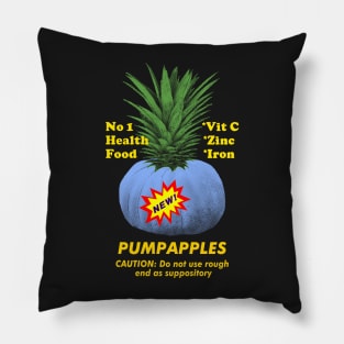 Crazy Blue Pumpkin Pineapple Mock Health Food Pillow