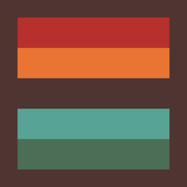 Bright Earthy Colors Wide Tone Stripe Pallette by Bee-Fusion