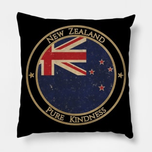 Vintage New Zealand Oceania Oceanian Flag Pillow