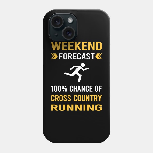 Weekend Forecast Cross Country Running XC Phone Case by Bourguignon Aror