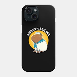 Smooth Sailing Cartoon Capybara Sailor Phone Case