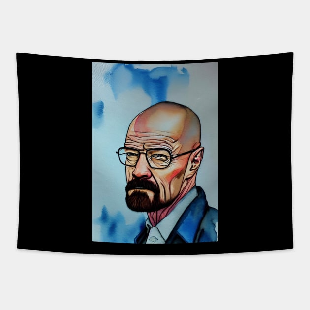 Watercolor Walter Tapestry by ShirtsThatGoHard