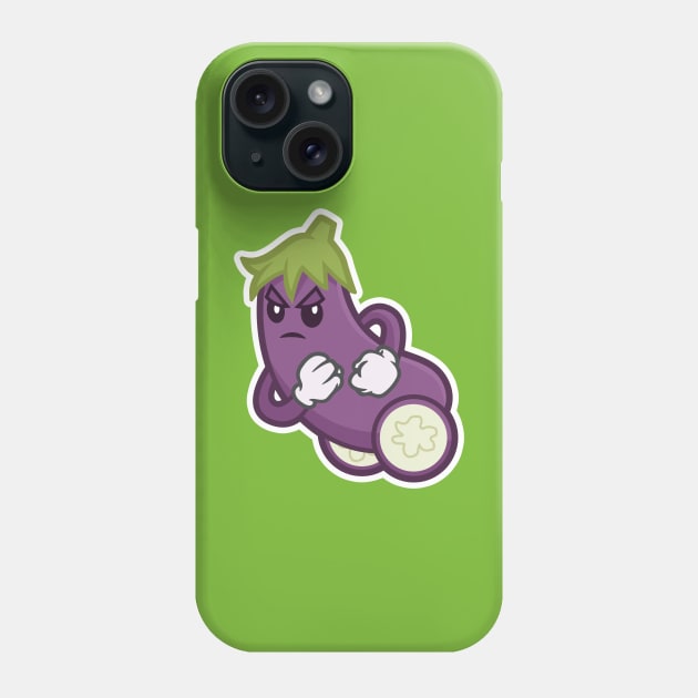 Eggplant Racer! Phone Case by janlangpoako