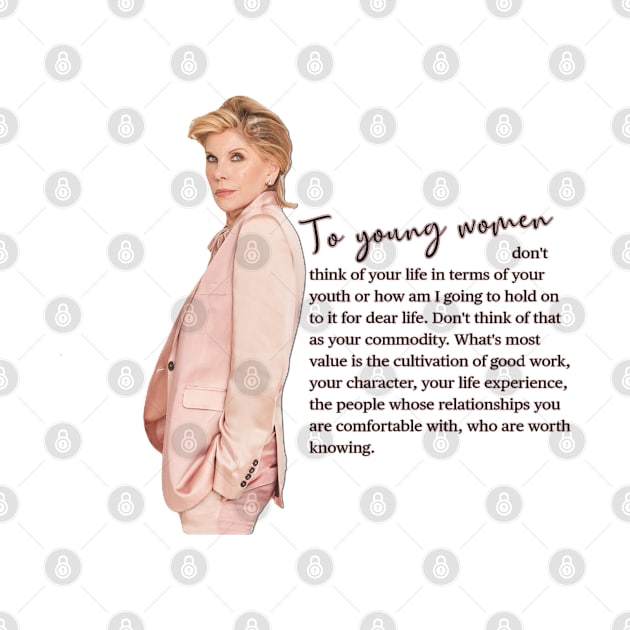 Christine Baranski Quote for Young Women by baranskini