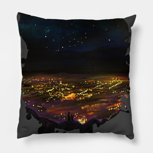 On The Edge Pillow by adamzworld