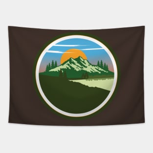 Mountain Green Tapestry