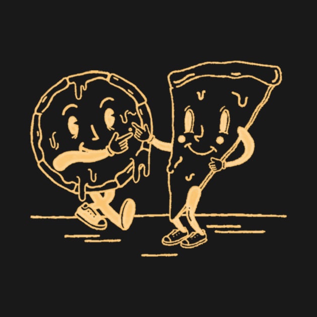 Slice and Pie Pizza Friends by InkyArt