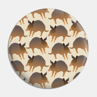 Seamless Armadillo Pattern Pin