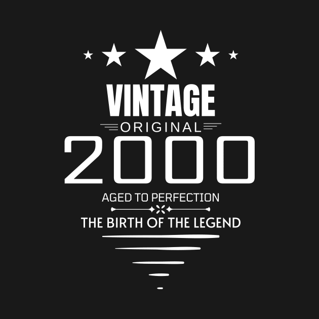 Vintage 2000 - Birthday Gift by Fluen