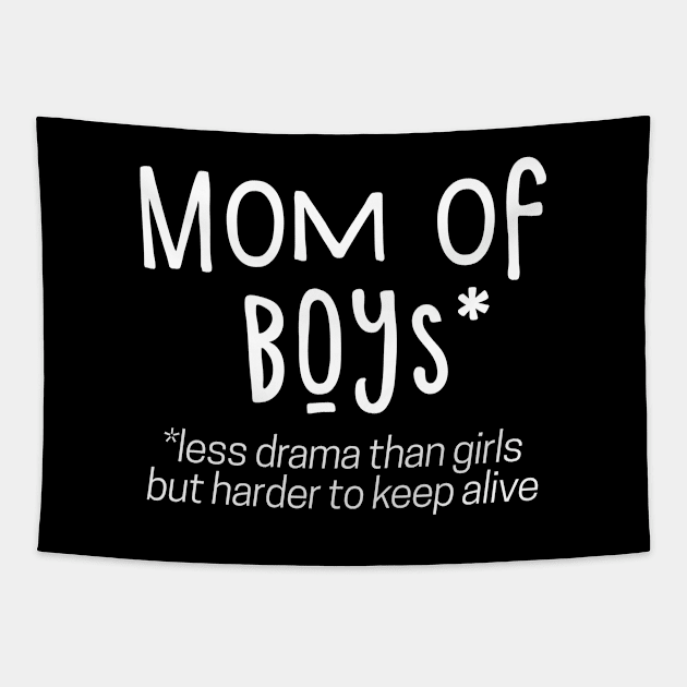 Mom of boys Tapestry by hoopoe