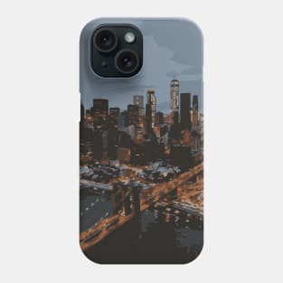 New York Skyline Grunge Stock Illustrations Shirt USA NYC Phone Case