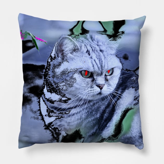 Katze /  Swiss Artwork Photography Pillow by RaphaelWolf