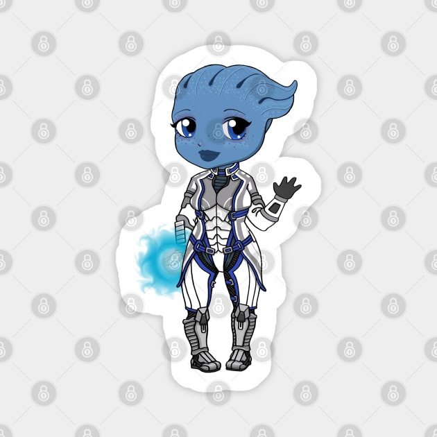 The Asari Magnet by sushikittehh