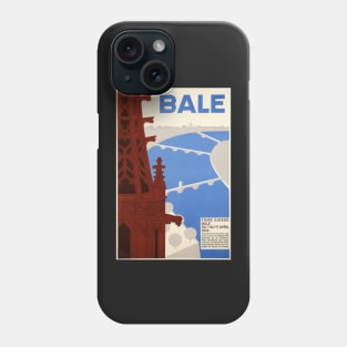 Bale,Basel,Switzerland,Travel Poster Phone Case