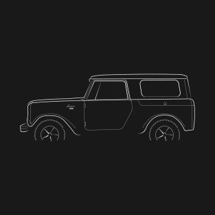 International Harvester Scout 800 - profile stencil, white T-Shirt