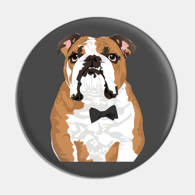 Gentleman English Bulldog T-Shirt for Dog Lovers Pin by riin92