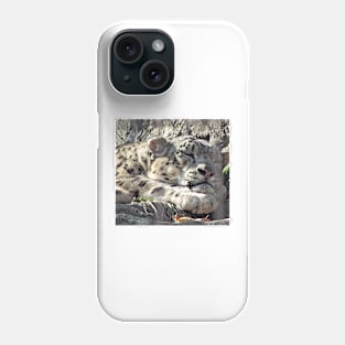 A White mountain lion. Phone Case