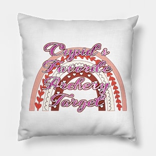 Cupid's Favorite Archery Target - Valentine's Day Pillow