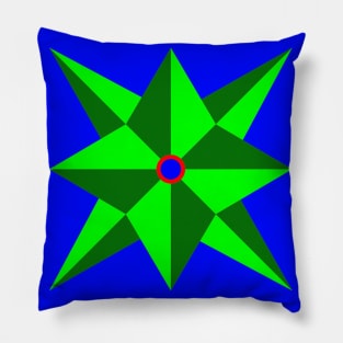 Green, red and blue pattern. Pillow