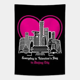 Valentine's Day in Beijing City Tapestry