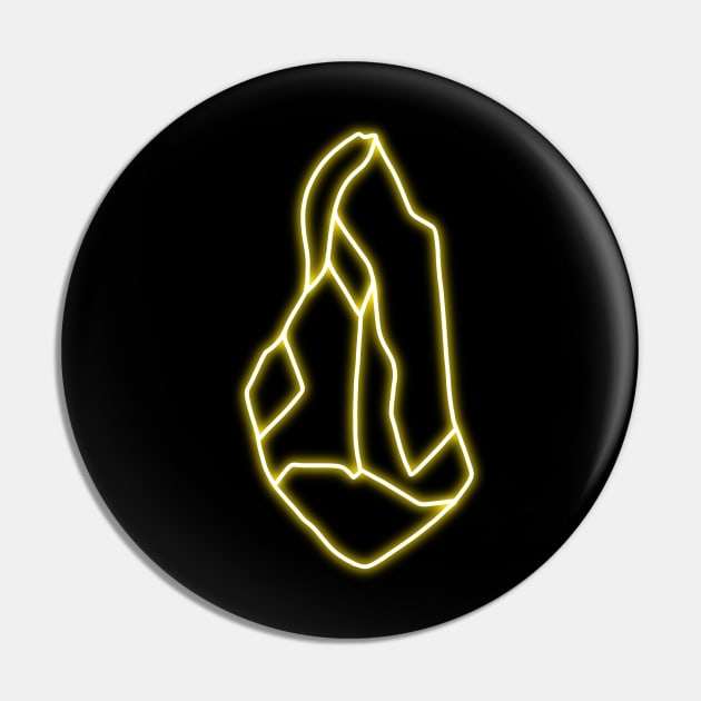 Yellow Crystal Neon Sign Pin by jocela.png