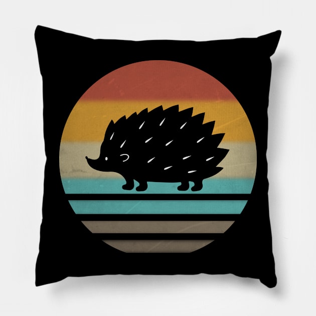 Hedgehog Vintage Hedgehog Lover Pillow by Nancie