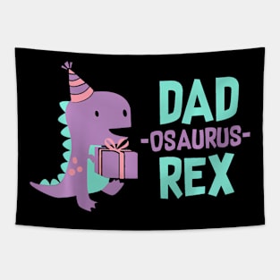 Dad Dinosaur Family Matching Birthday Girls Party Daughter Tapestry