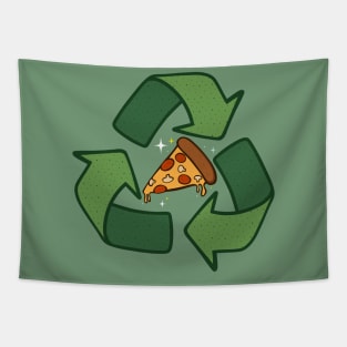 Recycle Pizza Tapestry