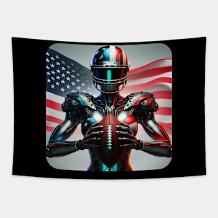 American Woman NFL Football Player #3 Tapestry